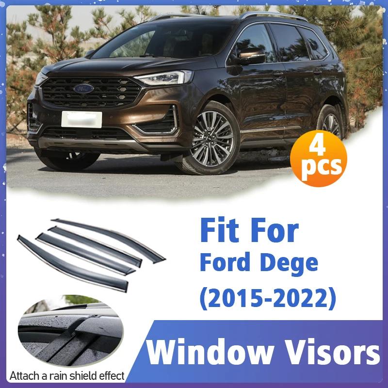 Ford Dege 2015-2022     4pcs Ʈ Ŀ Ʈ Awnings  ȣ Sun Rain Deflector ڵ ׼